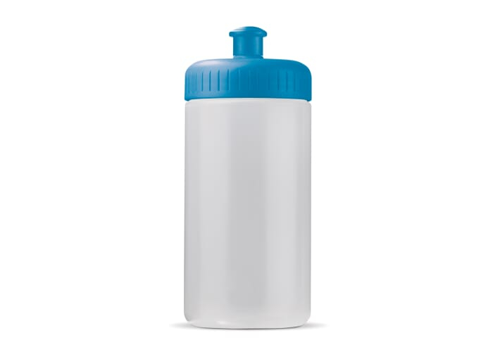 Bidon de sport bioplastique 500ml personnalisable Transparent Bleu clair